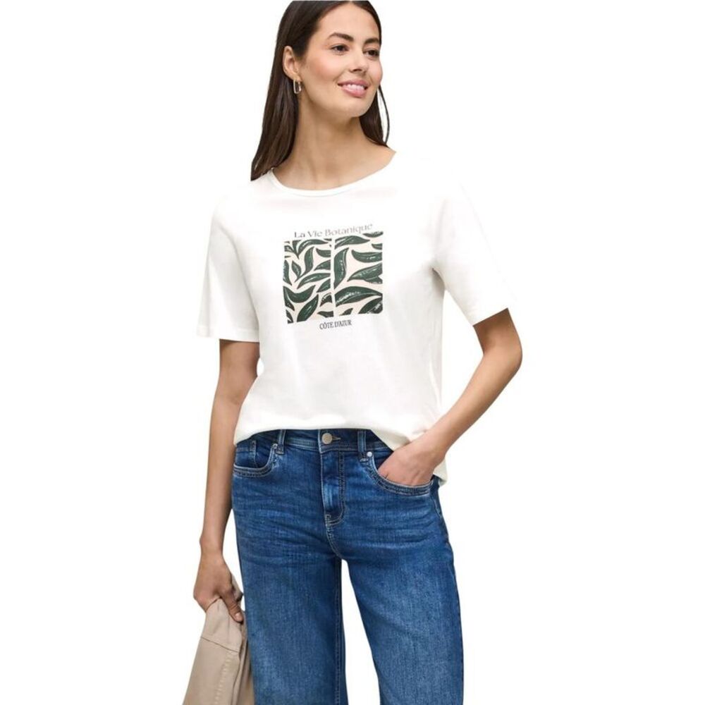 Street One White Cotton Women's T-Shirt